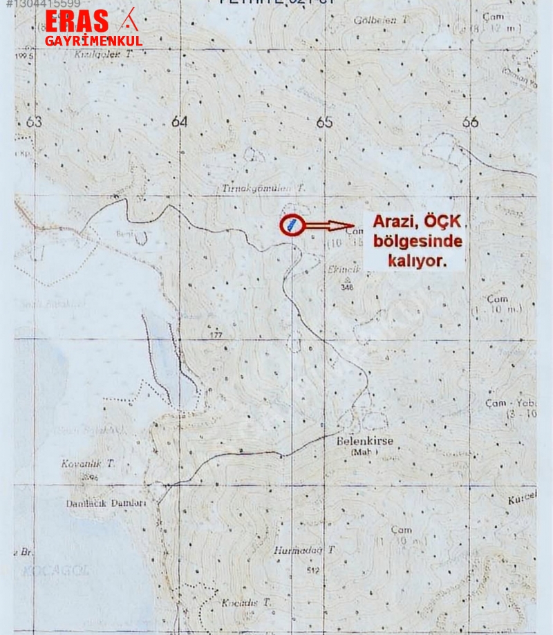 Dalaman'da Sat�l�k Deniz Ve G�l Manzaral� Tarla