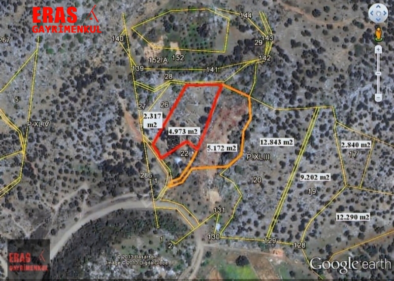 Dalaman'da Sat�l�k Deniz Ve G�l Manzaral� Tarla